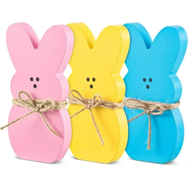 3Pcs Easter Sign Bunny Rabbit