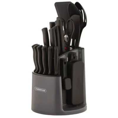 Stainless Steel Cutlery and Tool Set Gray