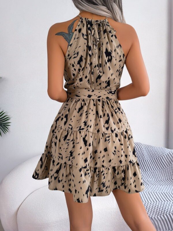 Leopard Print Ruffled dress - Image 4