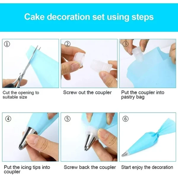 Piping Bags and Tips Set - Image 3