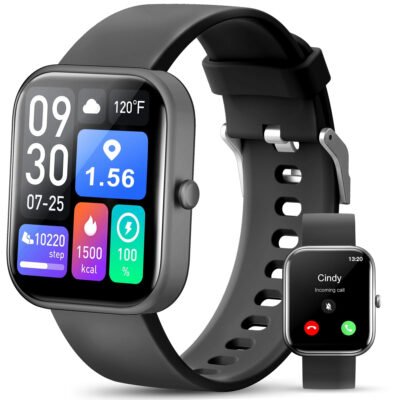 Smart Watch for Android and iPhone, IP68 Waterproof