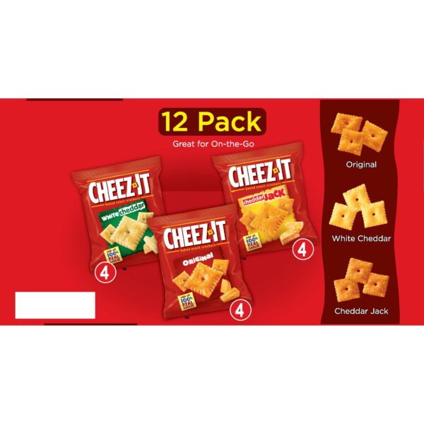 Variety Pack Cheese Crackers, Baked Snack Crackers, 12 Count - Image 3