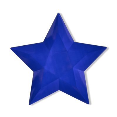 Patriotic Blue Star-Shaped Paper Plates