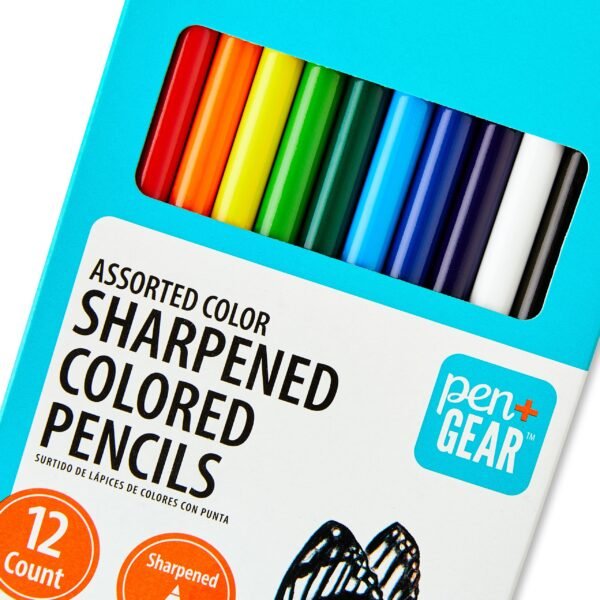 Discover the Perfect Tool: Sharpened Colored Pencils, 12 Count - Image 2