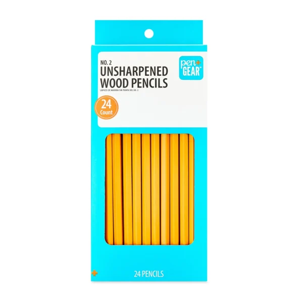 2 HB Yellow Wood Pencils