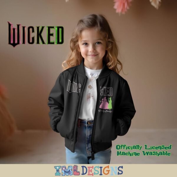 WICKED Girls Bomber Zip-Up Jackets - Image 3