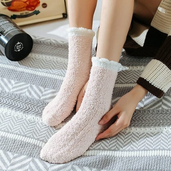 7 Pairs Fuzzy Socks for Women - Image 4