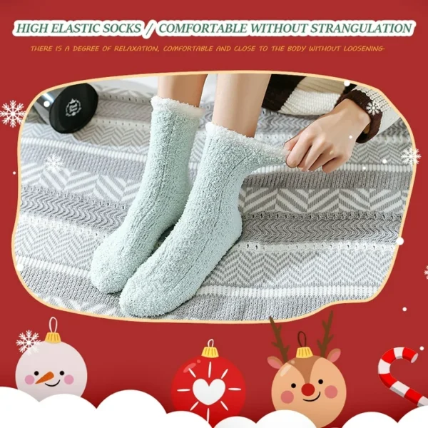 7 Pairs Fuzzy Socks for Women - Image 5