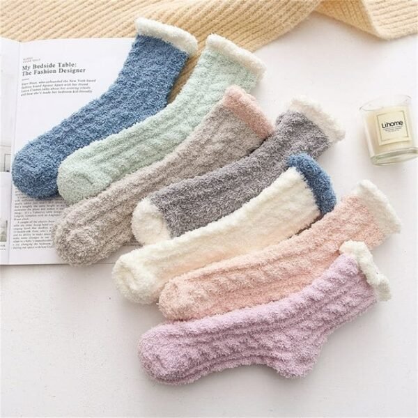 7 Pairs Fuzzy Socks for Women - Image 6